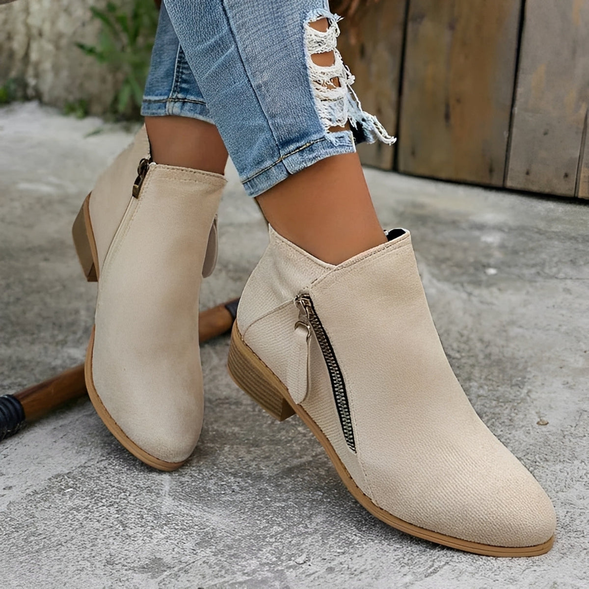 Klara - Elegante und moderne Stiefel mit Reißverschluss