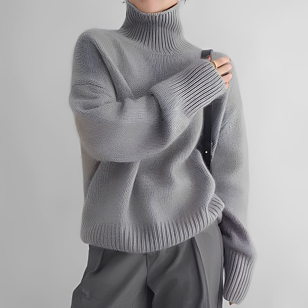 Clémentine - Bequemer Rollkragenpullover