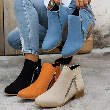 Klara - Elegante und moderne Stiefel mit Reißverschluss