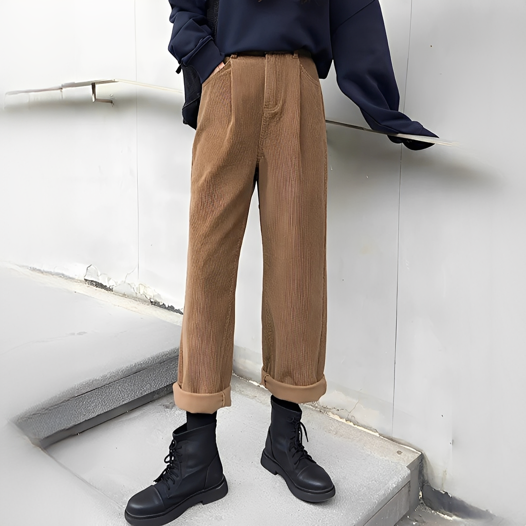 Shelbie - Klassische Hose mit weitem Bein