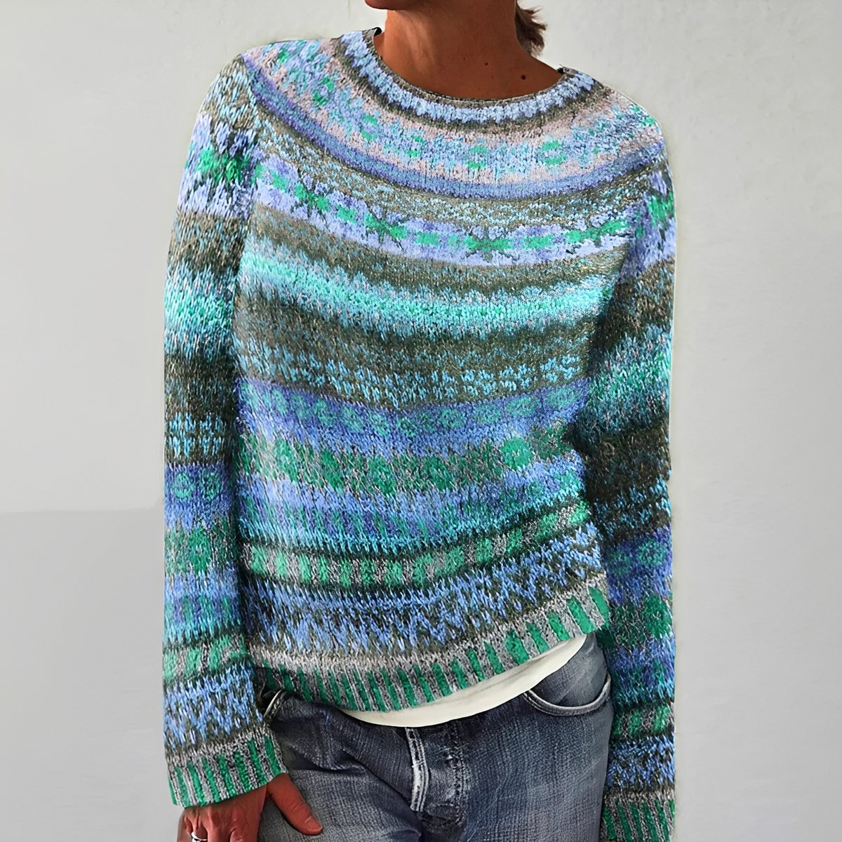 Olivia - Gemütlicher Streifenpullover