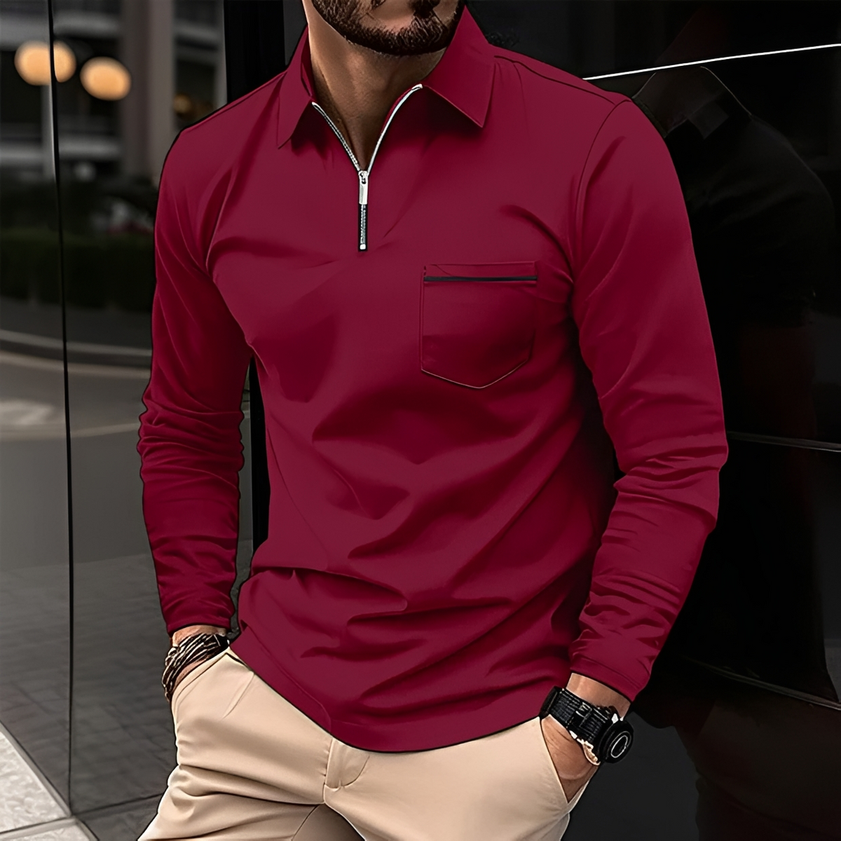 Romeo - Klassisches und warmes Langarmshirt
