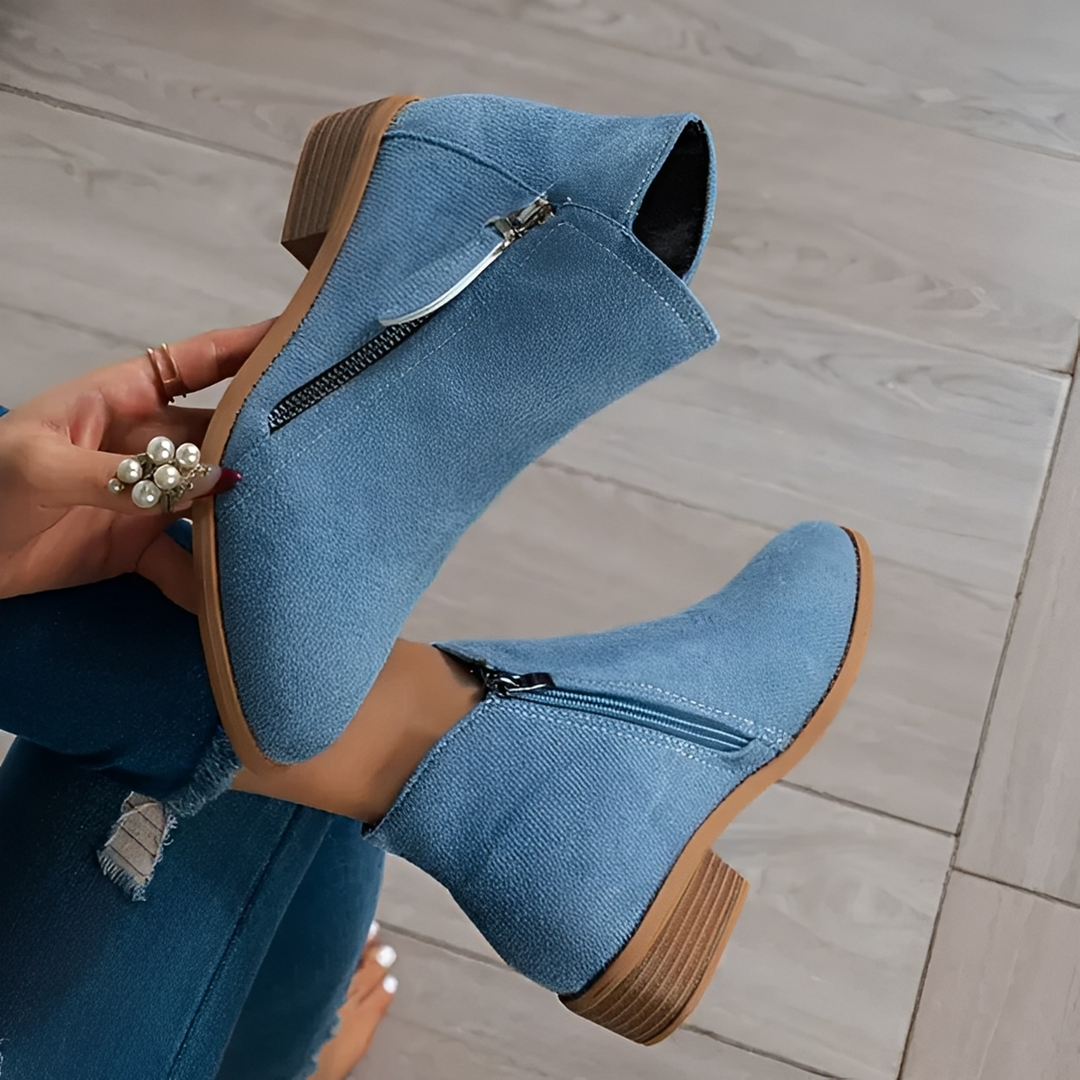 Klara - Elegante und moderne Stiefel mit Reißverschluss
