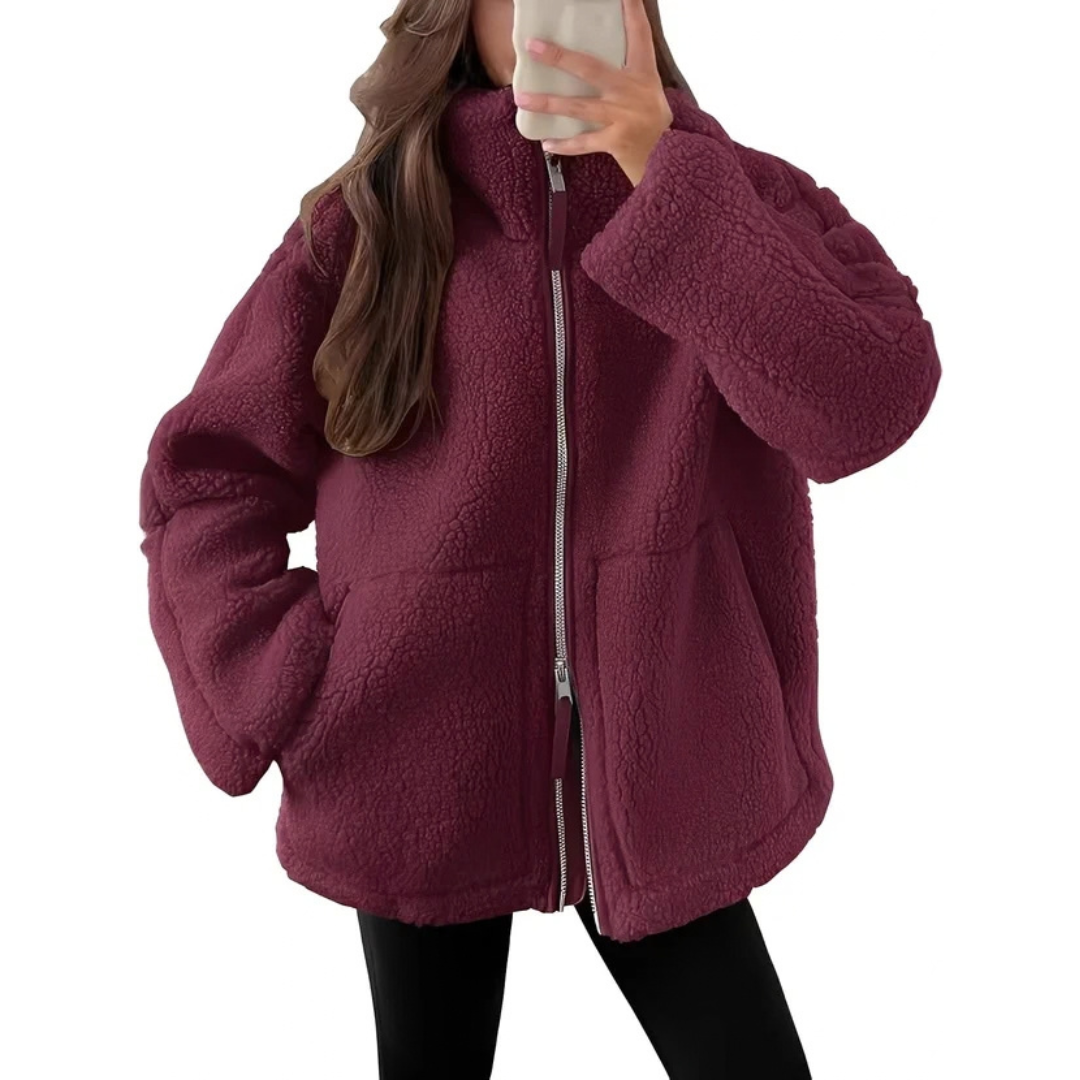 Rowena - Modische Jacke mit Reißverschluss für Wärme