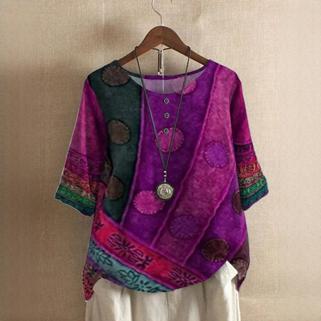 Jessel - Stylische Bluse mit Rundkragen