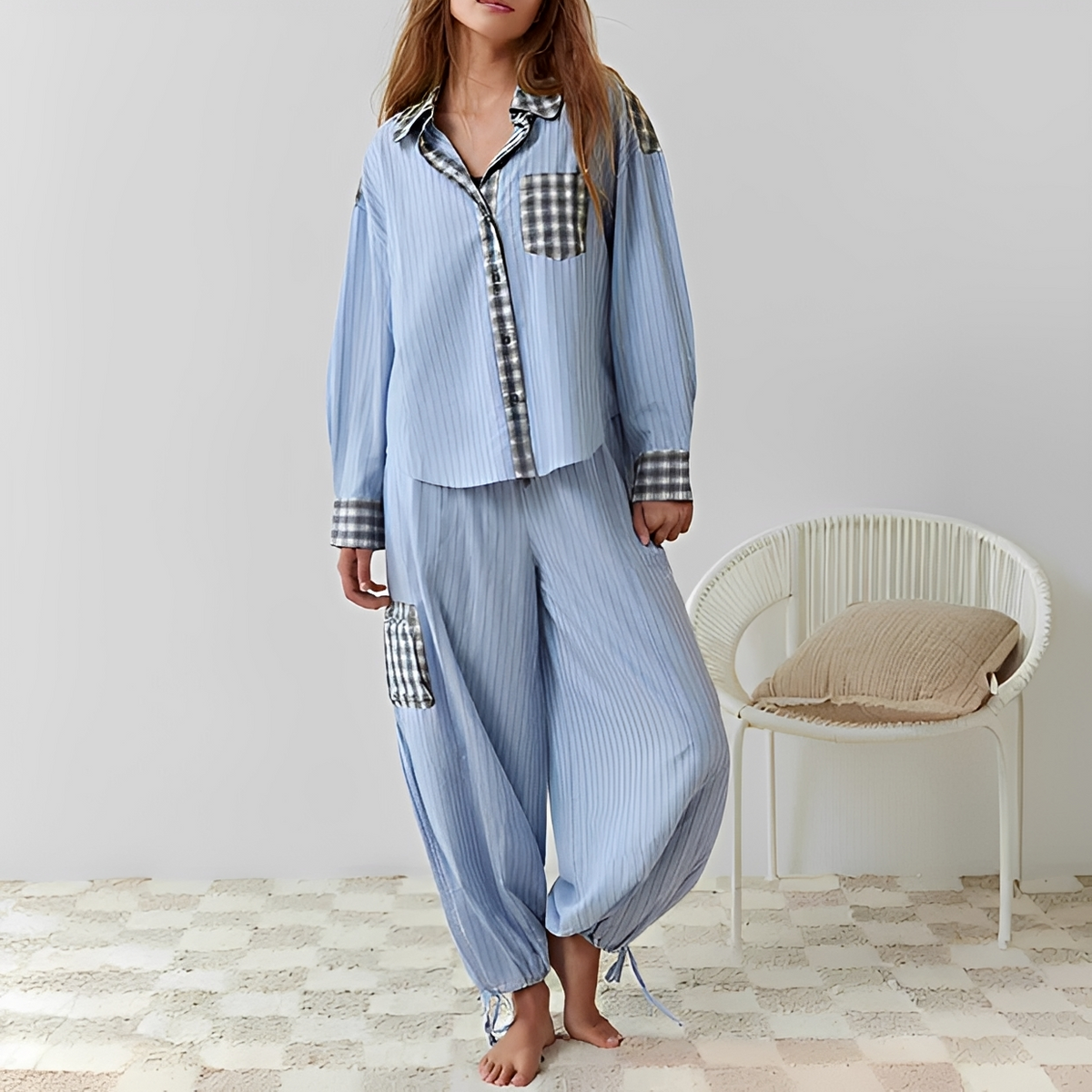 Ellenora - Komfortables und gemütliches Pyjama-Set