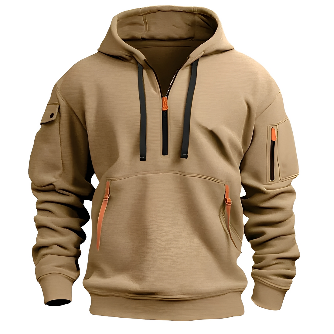 Norton - Robuster Hoodie mit halbem Reißverschluss