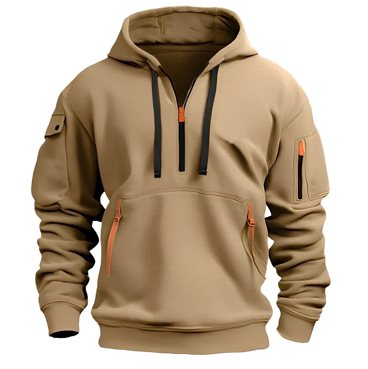 Norton - Robuster Hoodie mit halbem Reißverschluss