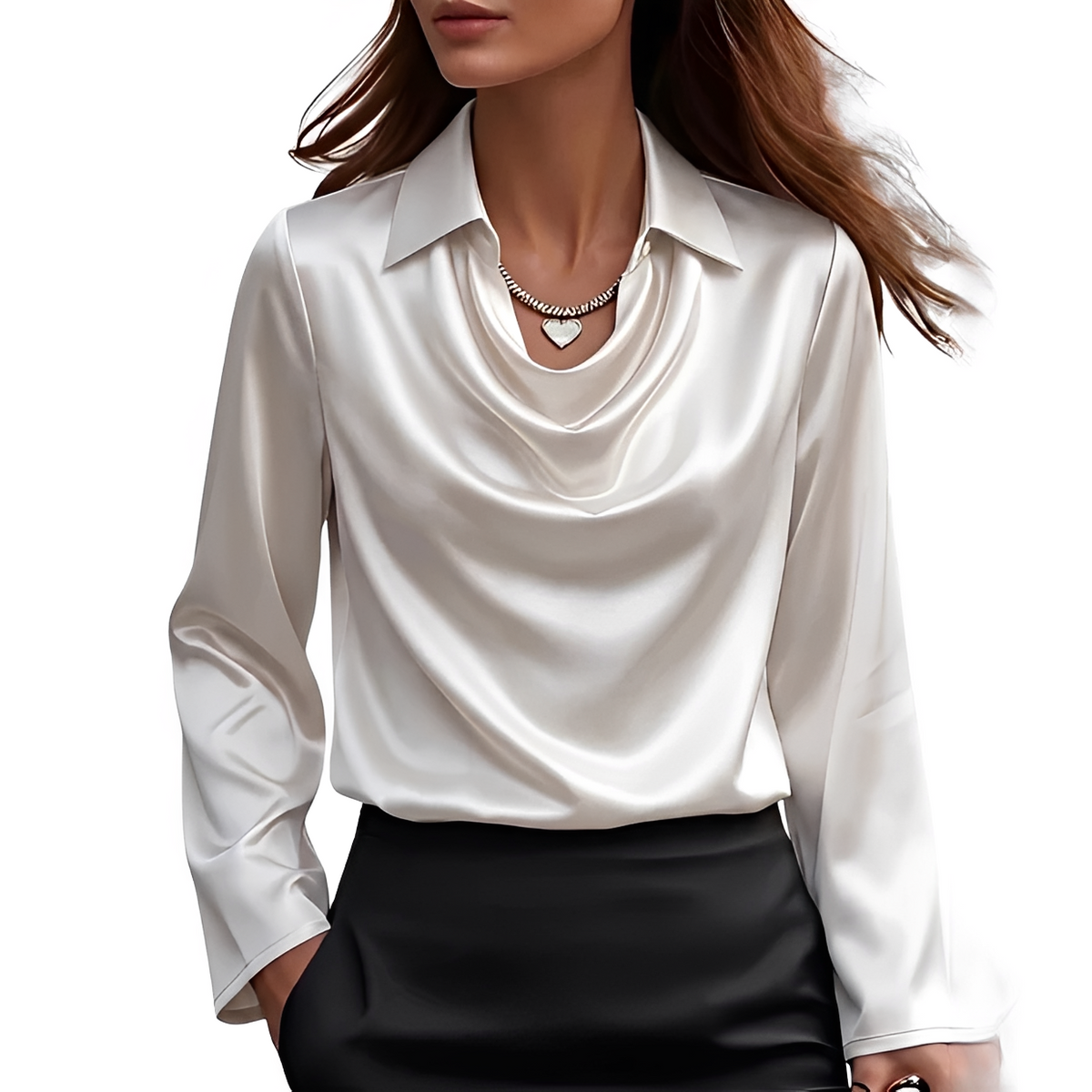 Dynah - Elegante Langarmbluse
