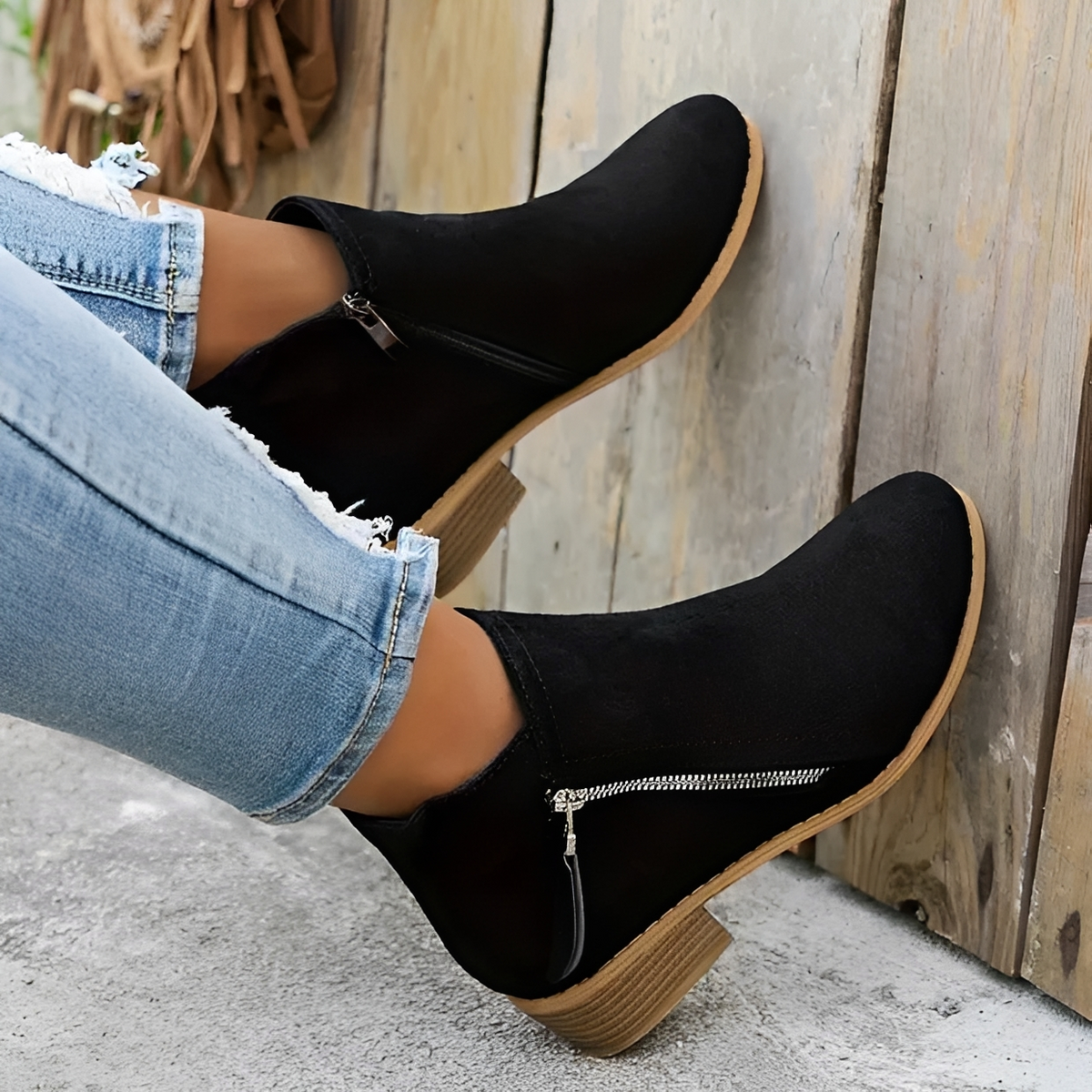 Klara - Elegante und moderne Stiefel mit Reißverschluss