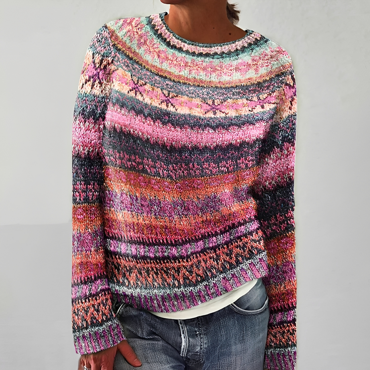 Olivia - Gemütlicher Streifenpullover