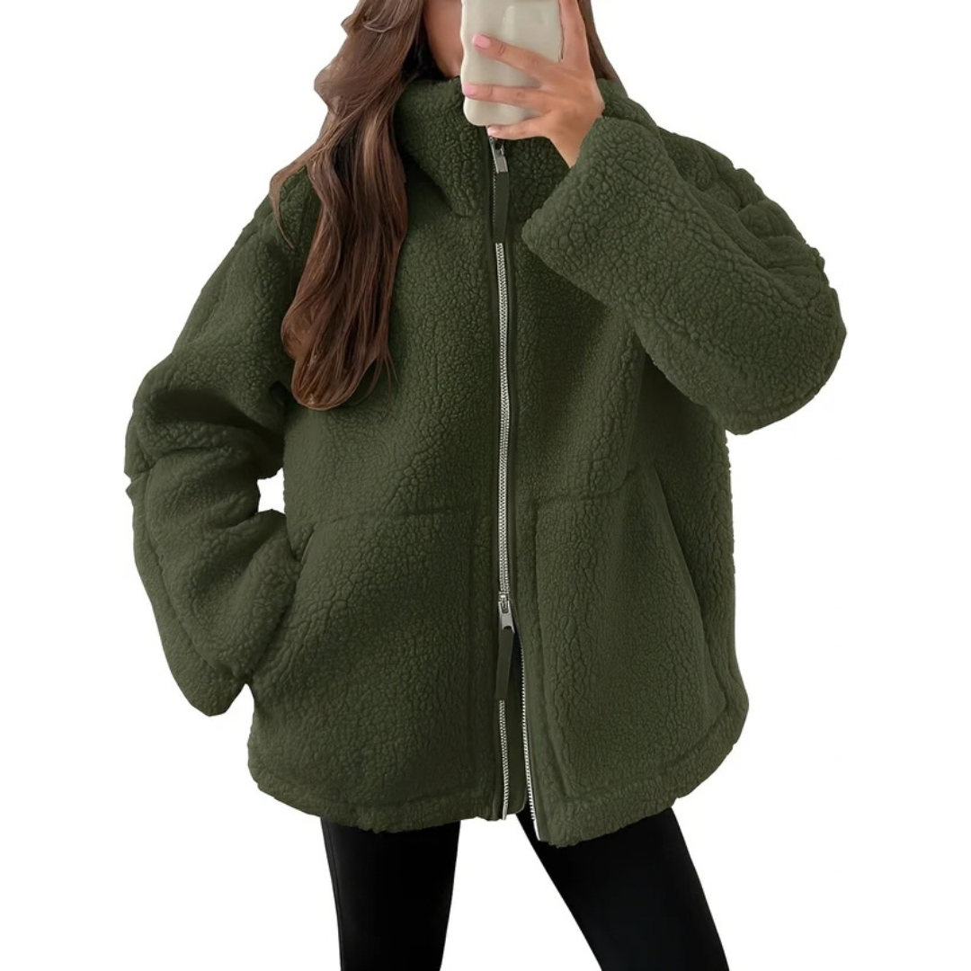 Rowena - Modische Jacke mit Reißverschluss für Wärme