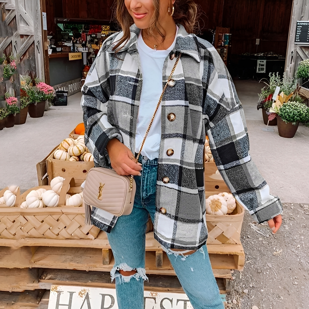 Anna - Elegantes und warmes Oversize-Shirt