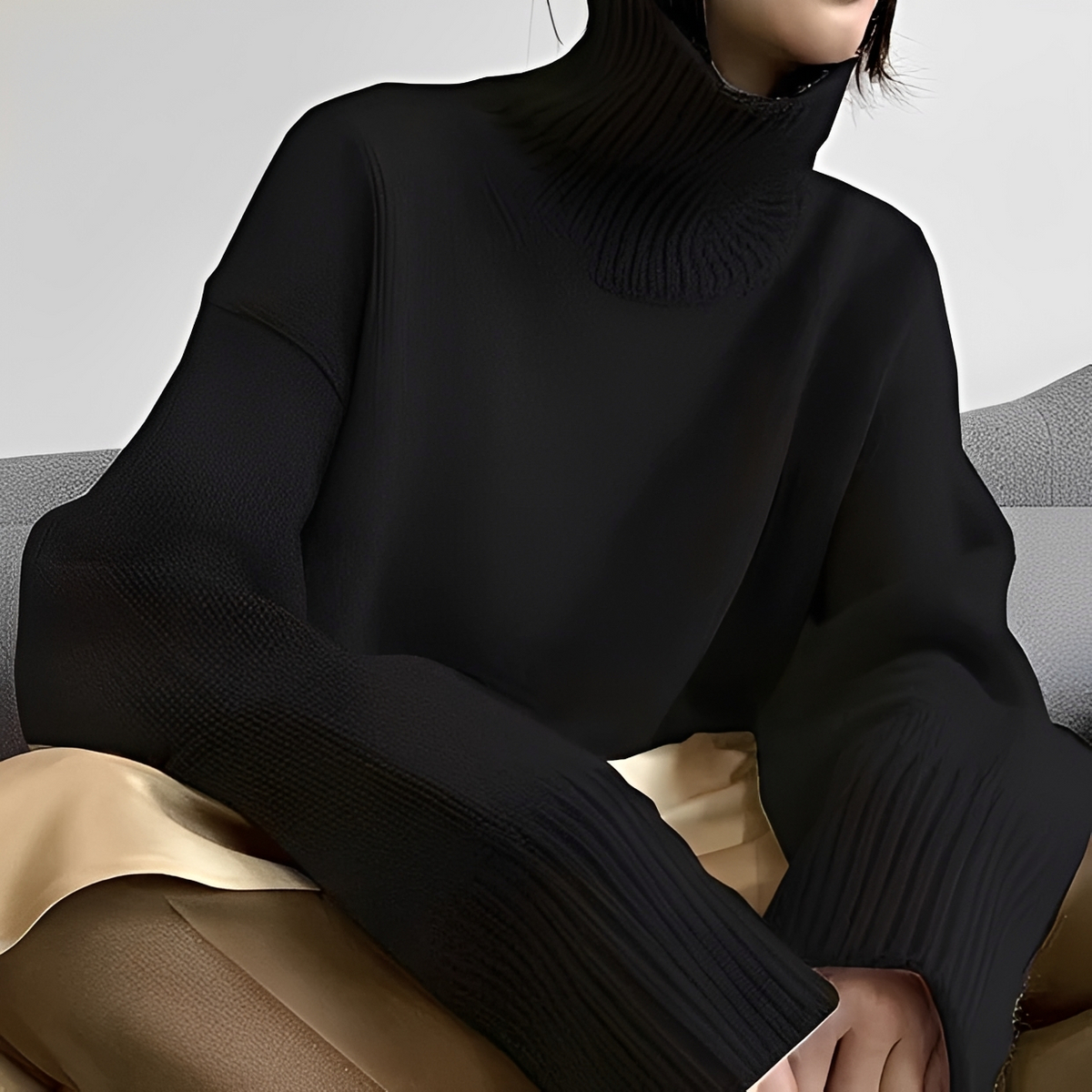 Clémentine - Bequemer Rollkragenpullover