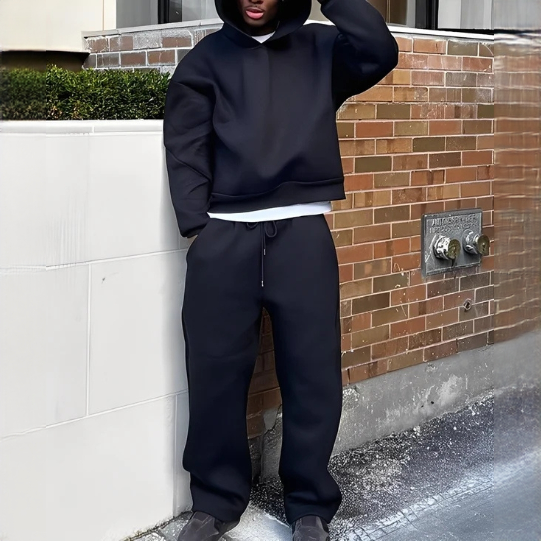 Marlon - Lockeres Set mit Kapuzenpullover und Hose