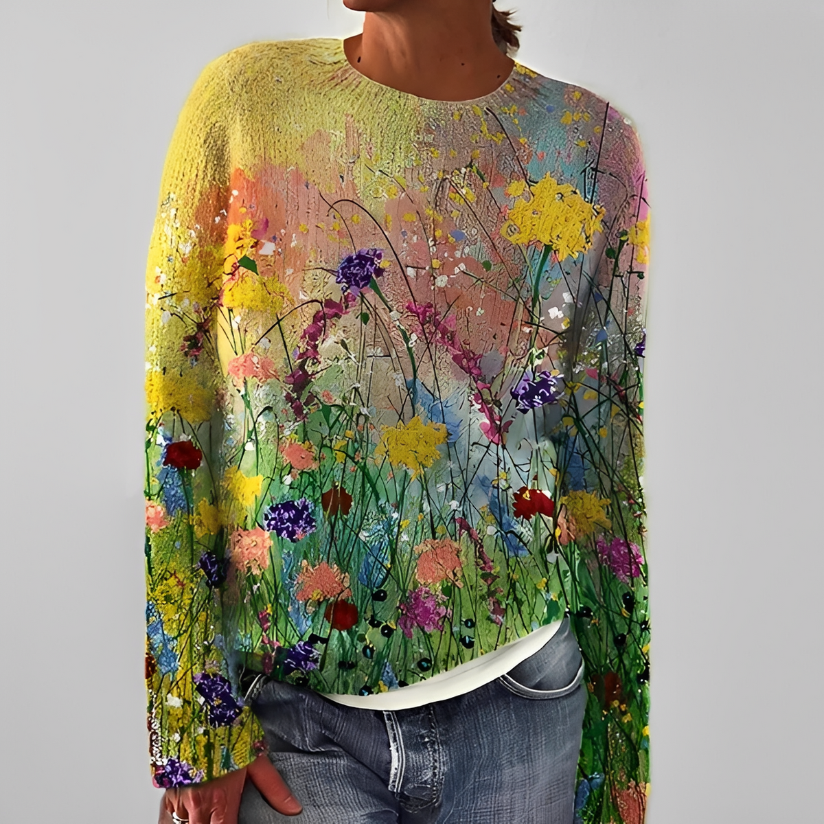 Liliane - Stilvoller Pullover mit Rundhals
