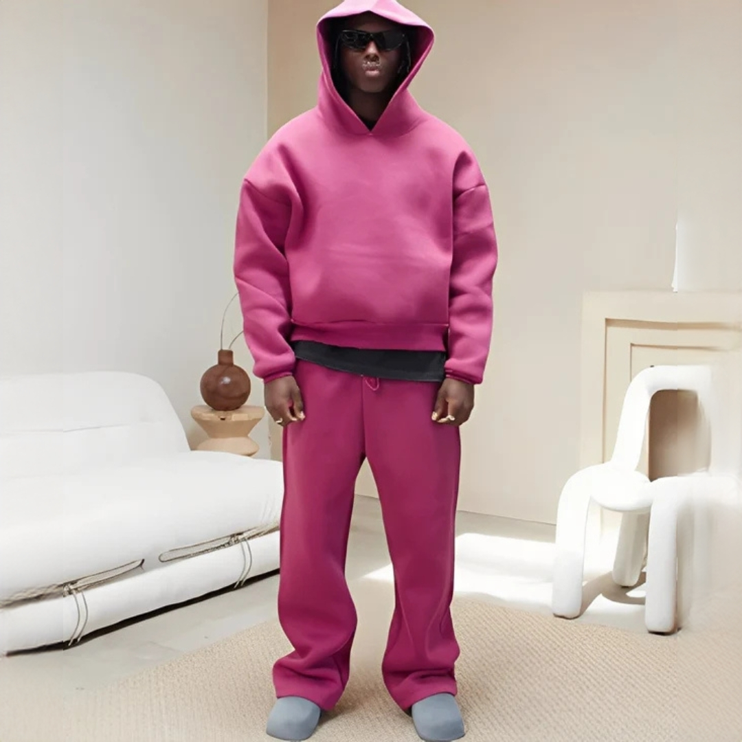 Marlon - Lockeres Set mit Kapuzenpullover und Hose