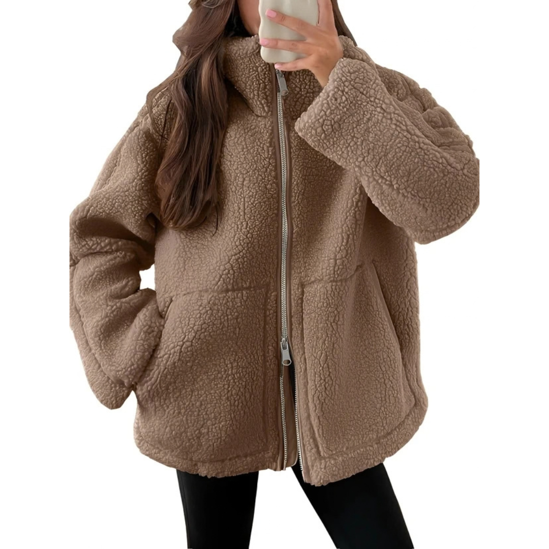 Rowena - Modische Jacke mit Reißverschluss für Wärme