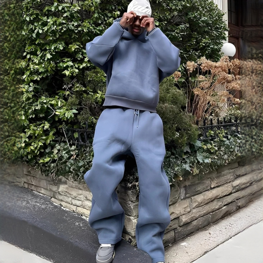 Marlon - Lockeres Set mit Kapuzenpullover und Hose