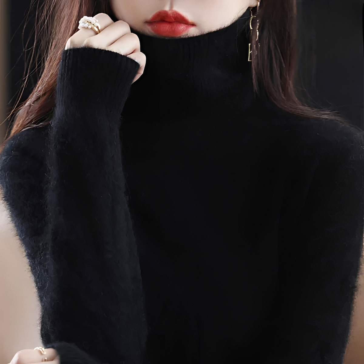 Letizia - Flauschiger Rollkragenpullover