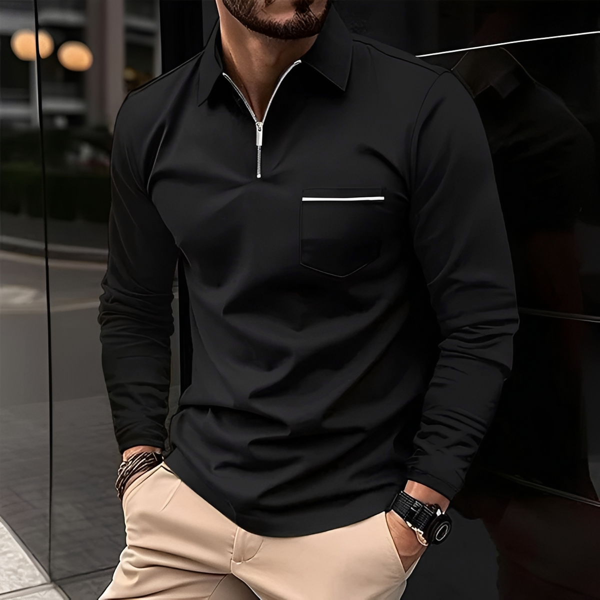 Romeo - Klassisches und warmes Langarmshirt