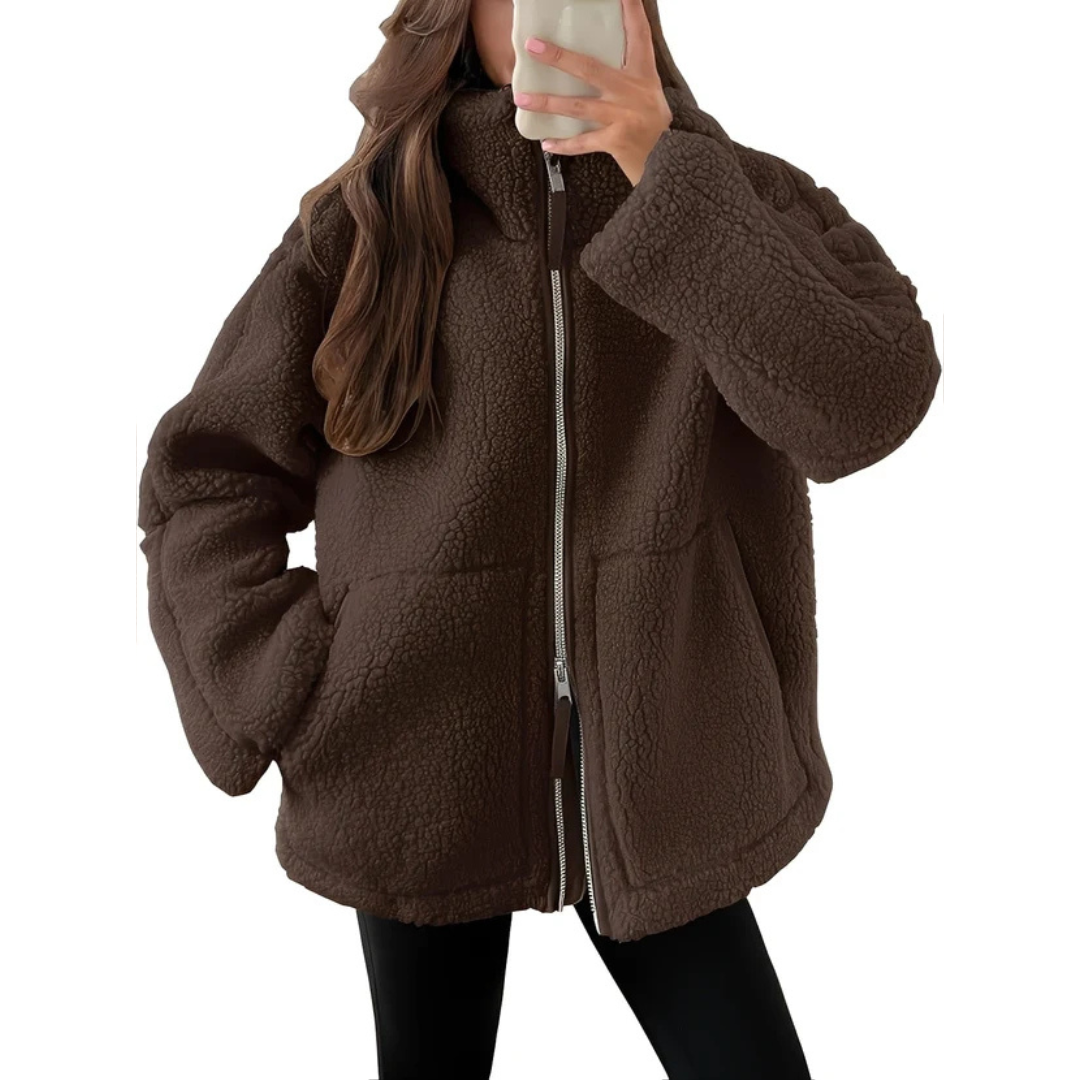 Rowena - Modische Jacke mit Reißverschluss für Wärme