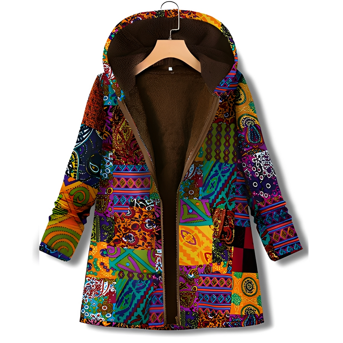 Olyvia - Vintage und kuschelige Kapuzenjacke