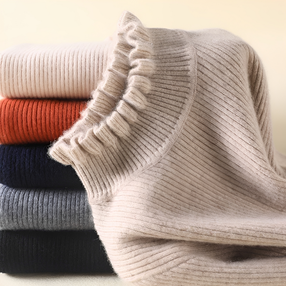 Alva - Eleganter und weicher Rollkragenpullover