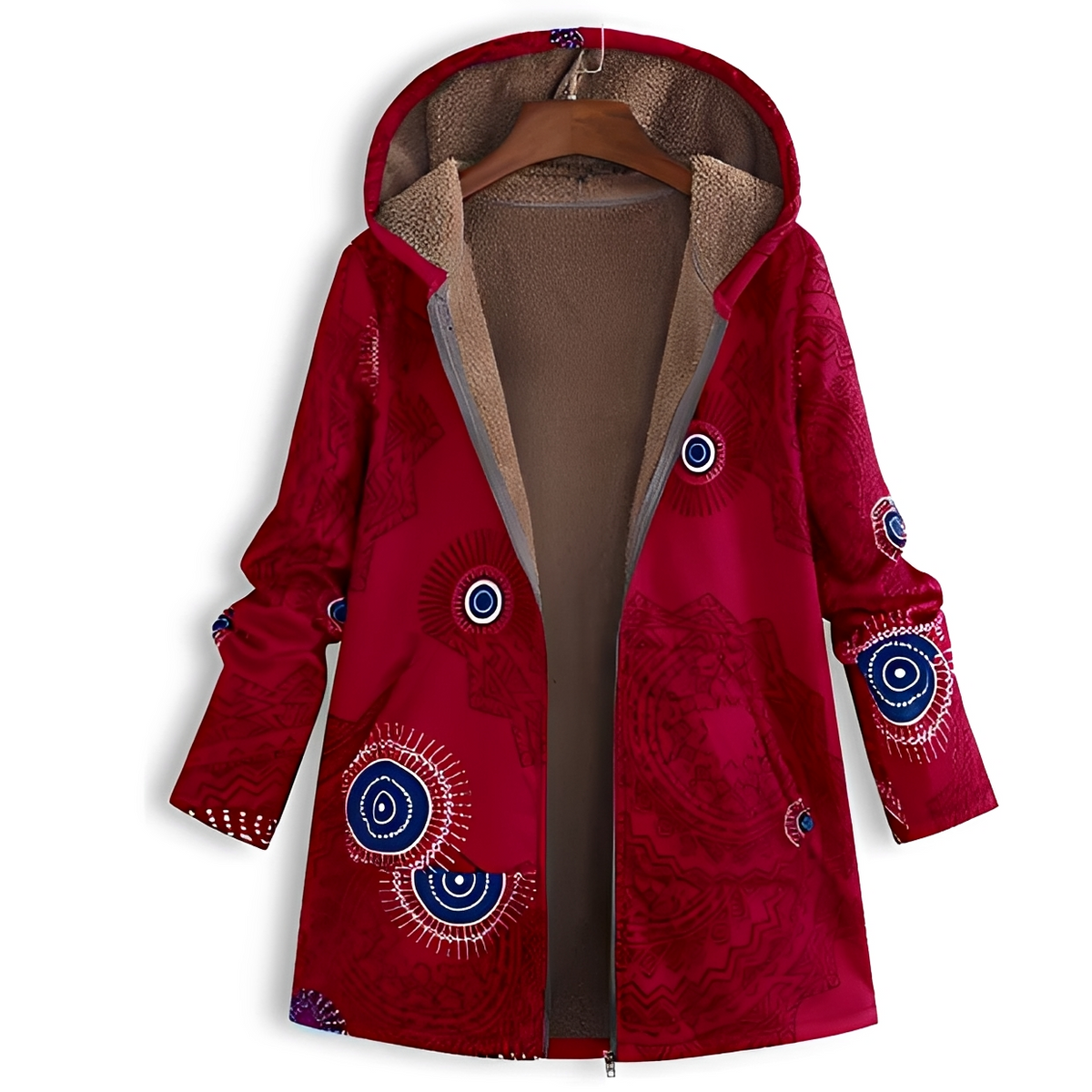 Olyvia - Vintage und kuschelige Kapuzenjacke