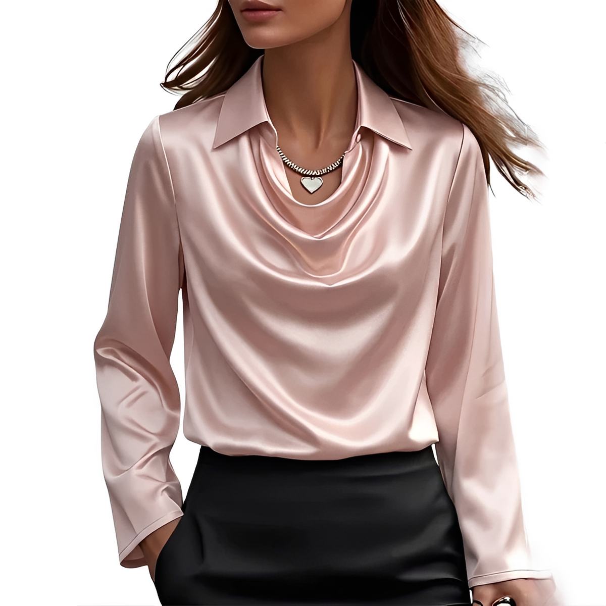 Dynah - Elegante Langarmbluse