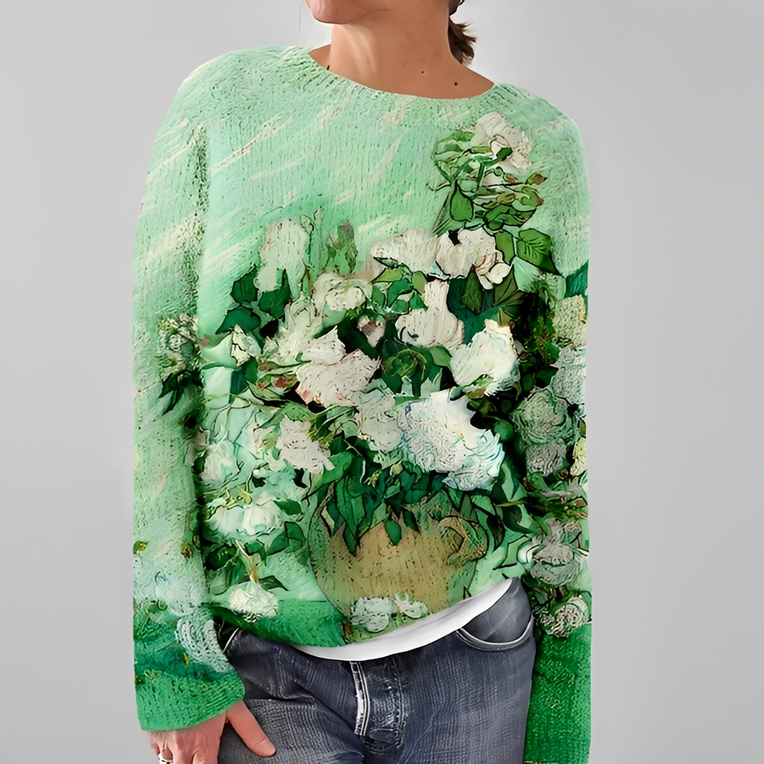 Liliane - Stilvoller Pullover mit Rundhals