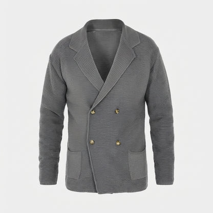 Alfred - Komfortable Herren-Strickjacke mit Doppelreiher