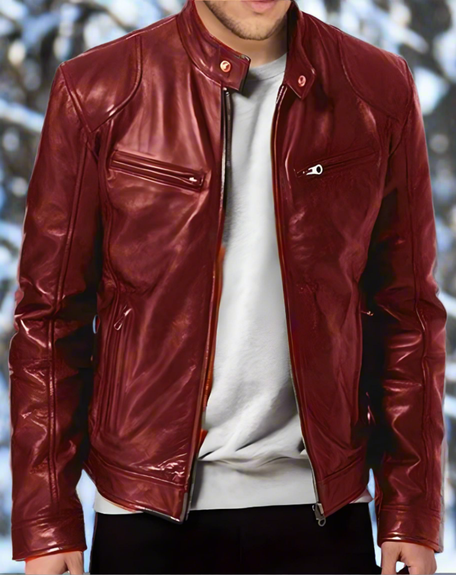 Henrik – Stilvolle Herren-Lederjacke