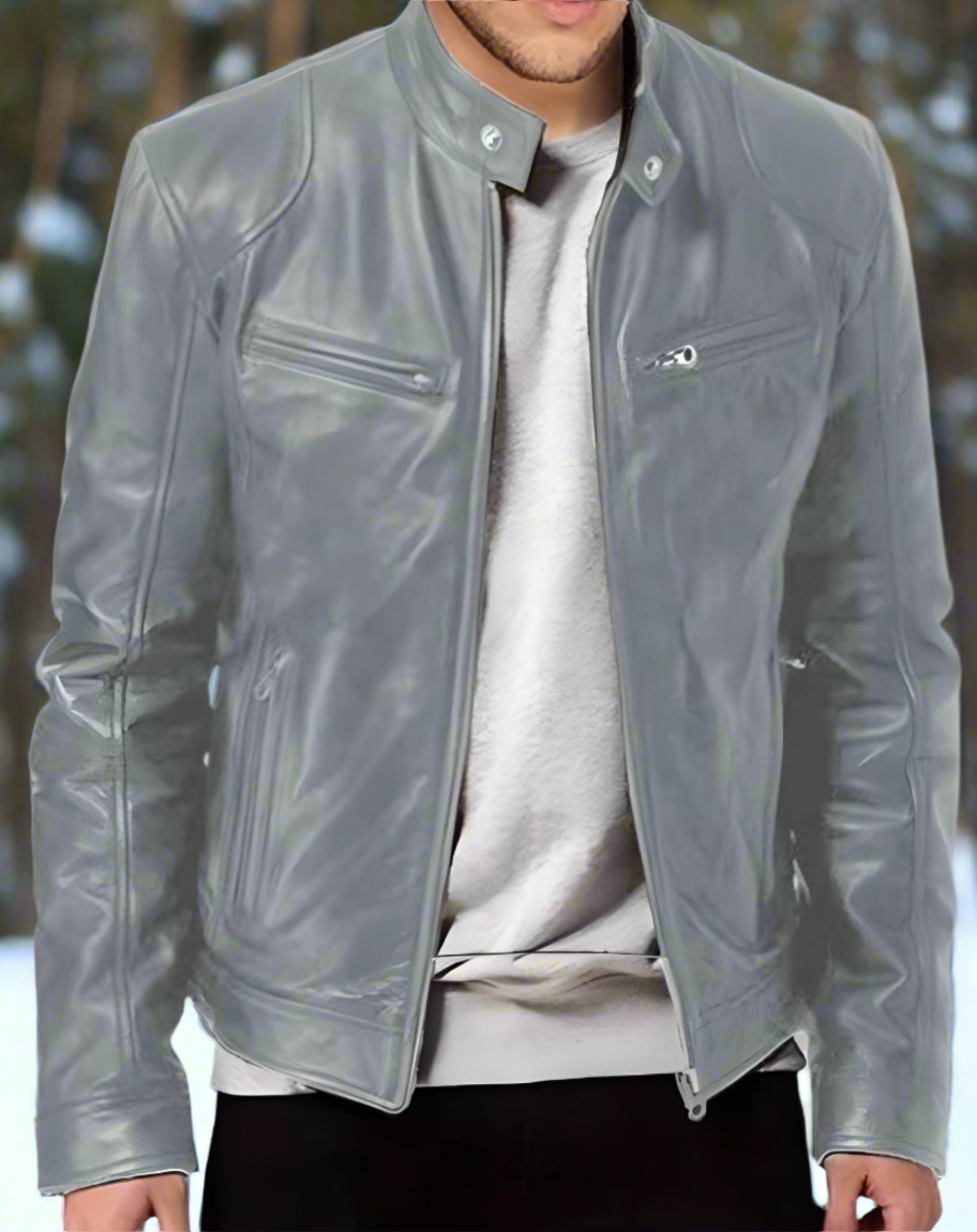 Henrik – Stilvolle Herren-Lederjacke