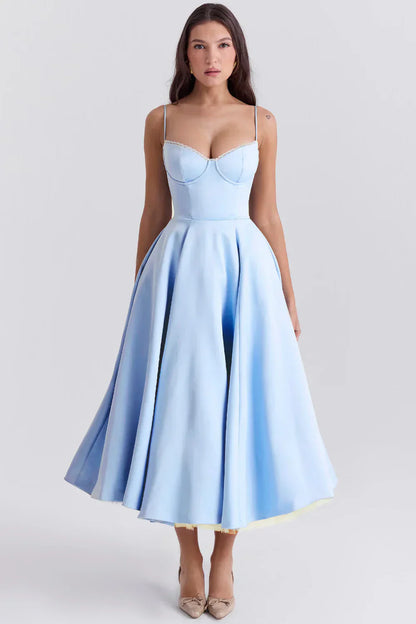 Leona - Edles Satin-Kleid für feierliche Anlässe
