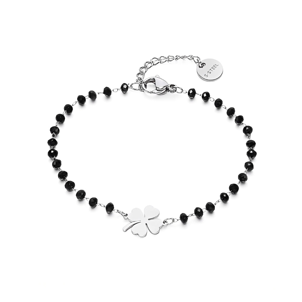 Faelya – Armband Amulett von vierblättrigem Klee