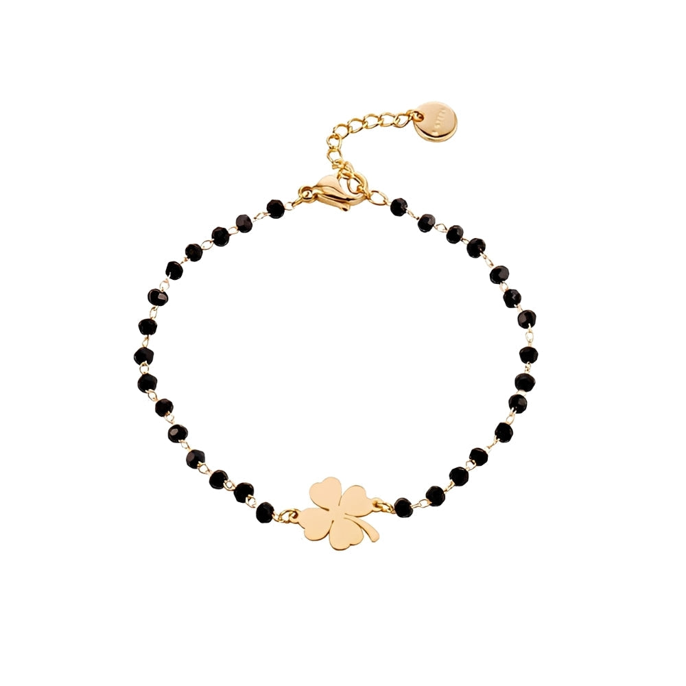 Faelya – Armband Amulett von vierblättrigem Klee