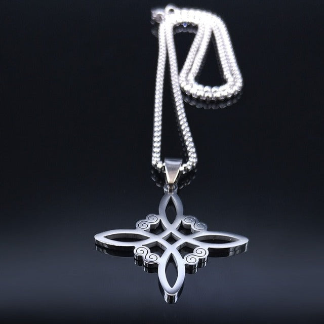 Morwen – Halskette mit Schutzhexe-Knoten