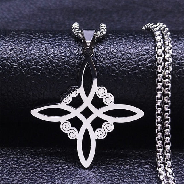 Morwen – Halskette mit Schutzhexe-Knoten