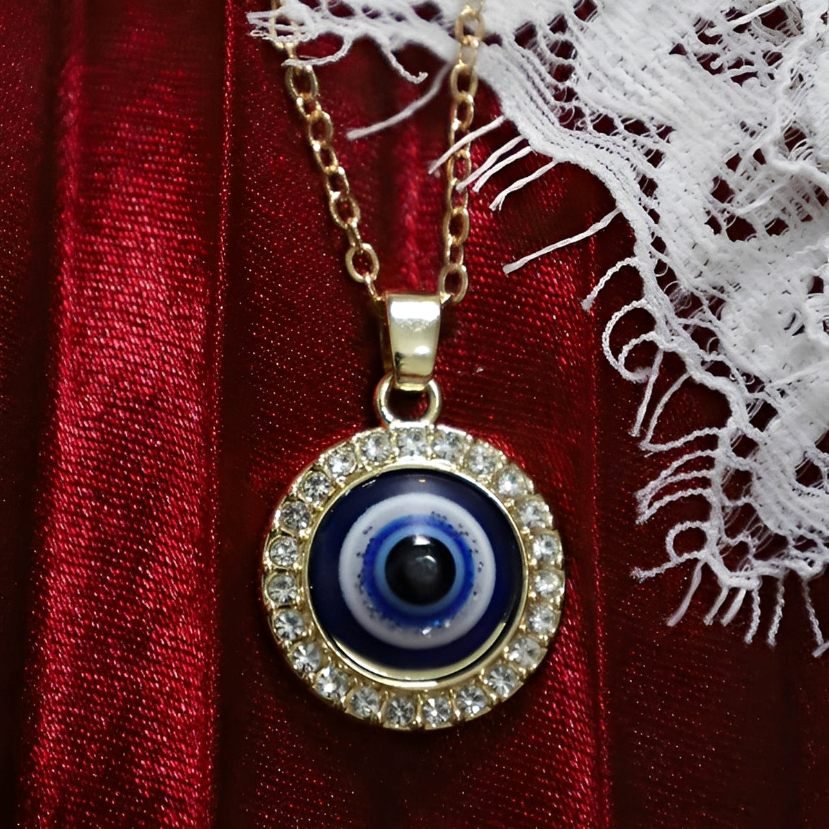 Eleni – Halskette mit blauem Schutzauge Matiasma