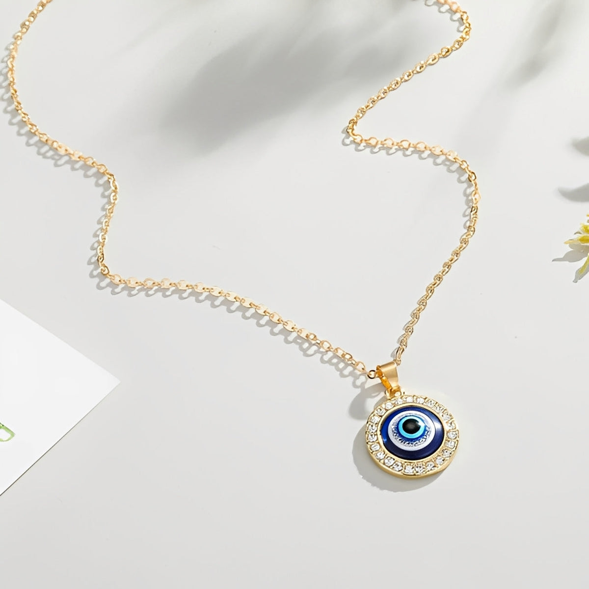 Eleni – Halskette mit blauem Schutzauge Matiasma