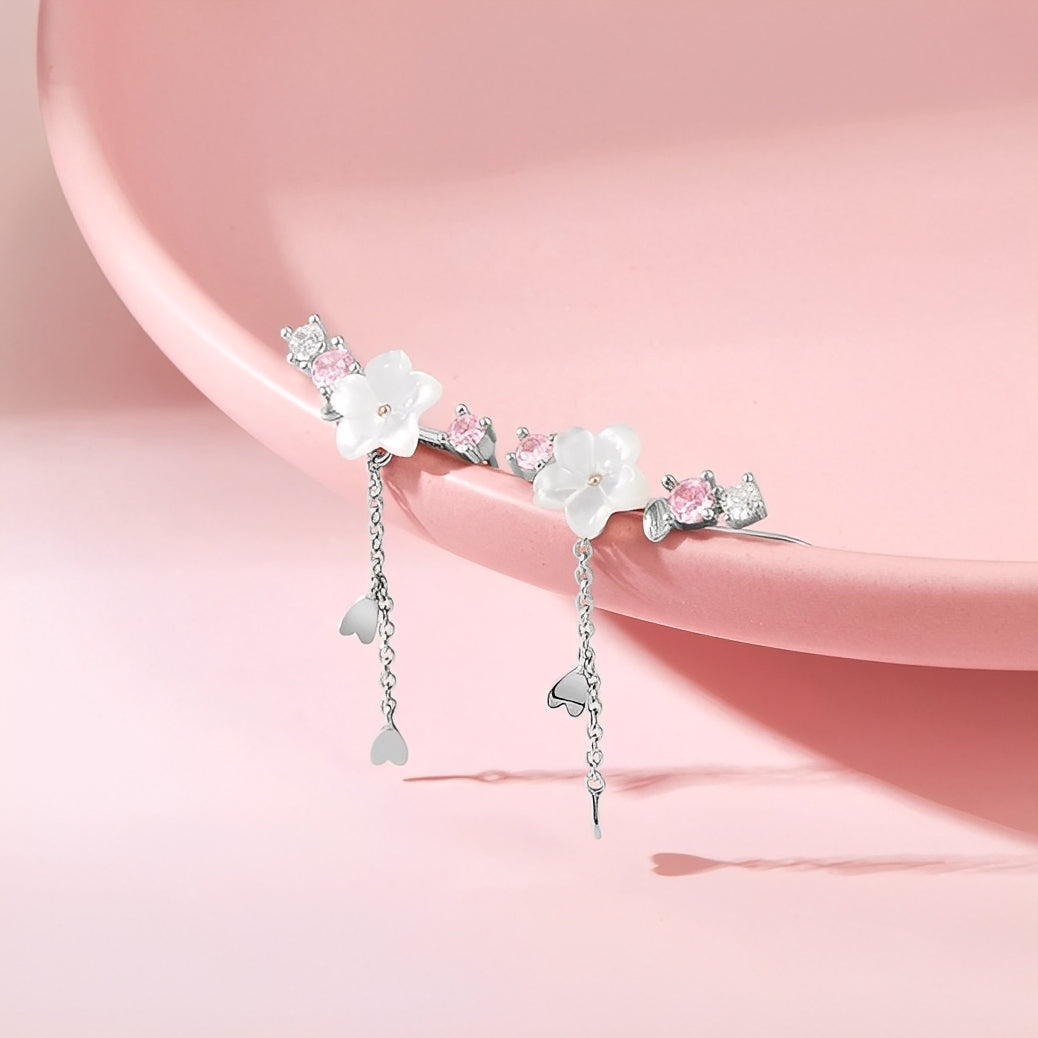 Sakura – Ohrringe aus Kirschblüten