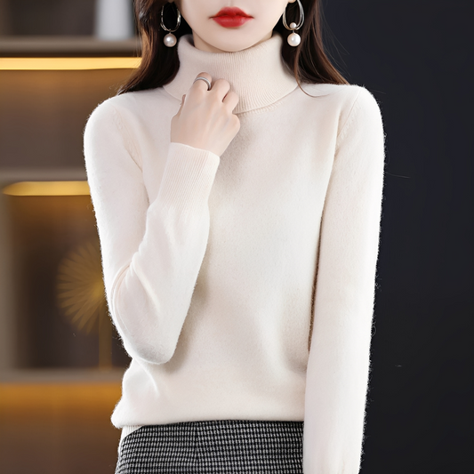 Katerly - Damen Rollkragenpullover für den Winter