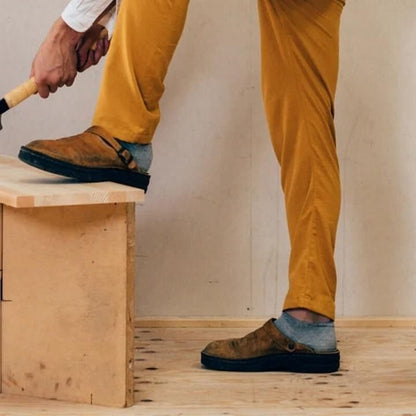 Yani - Herren-Braune Leder-Orthopädieschuhe