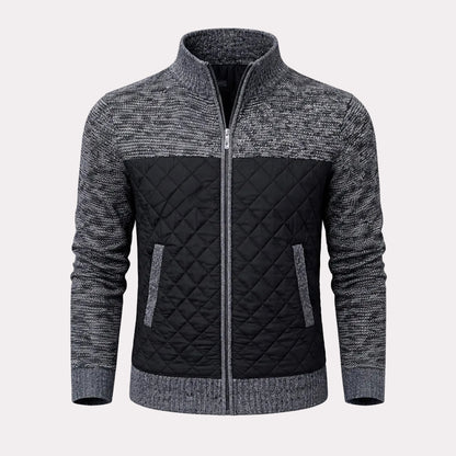 Denton - Elegante und warme Herren-Jacke aus Jacquard-Twill