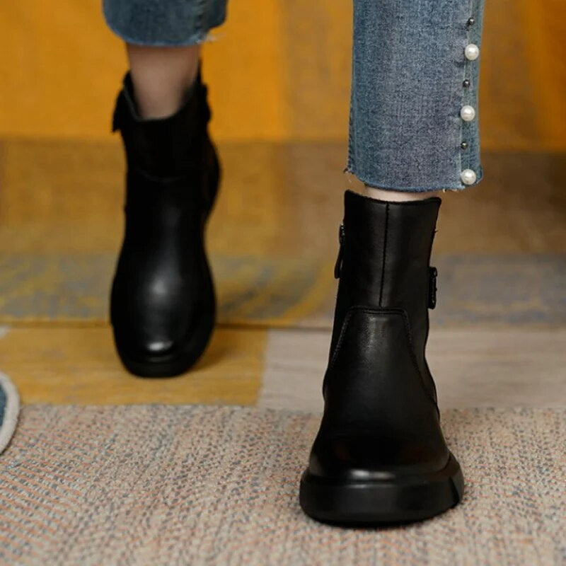 Belladonna - Vintage-Lederstiefel