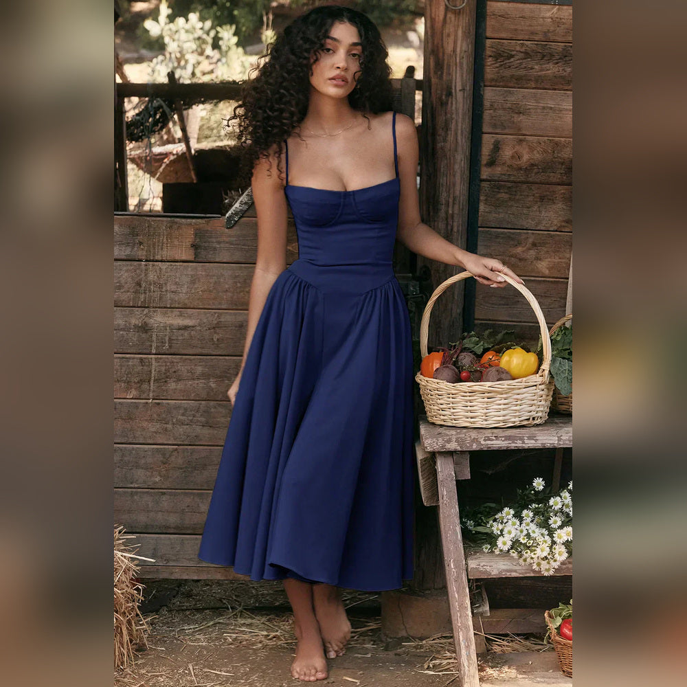 Diana - Midi-Kleid mit Korsett