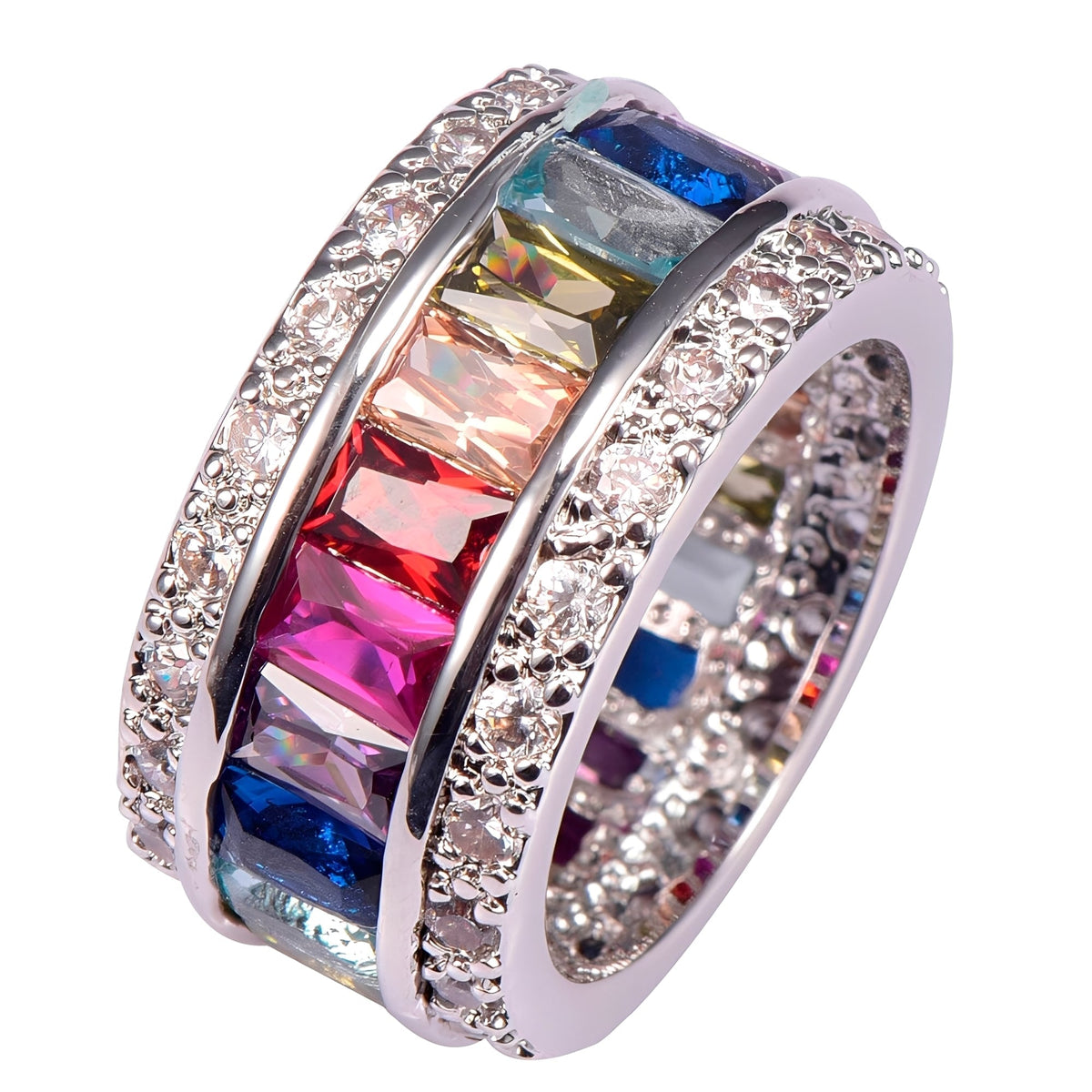 Sheena – Anillo mit mehreren Steinen aus Silber 925
