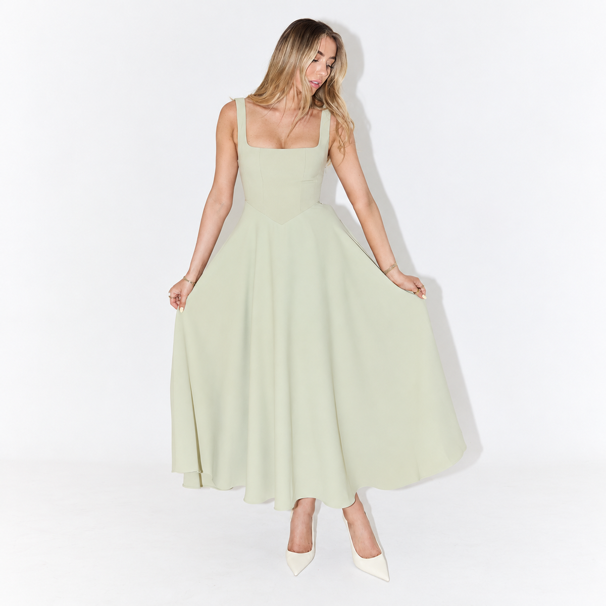 Melisa - Midi Kleid Damen, Stilvoll & Vielseitig
