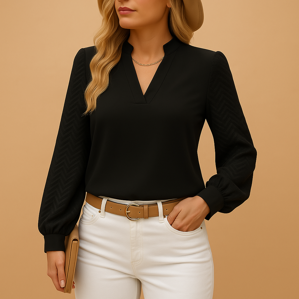 Aiko – Elegantes V-Ausschnitt-Top